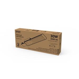 Светильник уличный Gauss Avenue 30W 3000lm 5000K 190-250V IP65 316*130*57мм черный КСС Ш LED 1/20 рис.3