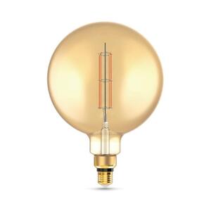 154802118 Лампа Gauss Filament G200 6W 890lm 2700К Е27 golden straight LED 1/6 рис.1