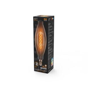 156802008 Лампа Gauss Filament BT120 8W 620lm 2400К Е27 golden flexible LED 1/10 рис.2