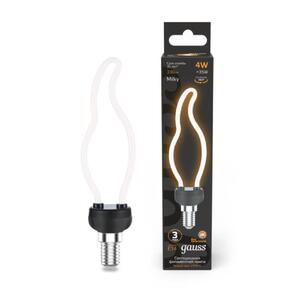 1000801104 Лампа Gauss Filament Artline CT35 4W 330lm 2700К Е14 milky LED 1/10/100