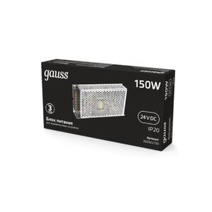 202002150 Блок питания Gauss 150W 24V IP20 1/50 рис.2