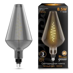 180802005 Лампа Gauss Filament Vase 8.5W 165lm 1800К Е27 gray flexible LED 1/2 рис.0