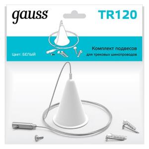 TR120 Комплект подвесов для трековых шинопроводов Gauss, цвет белый 1/50