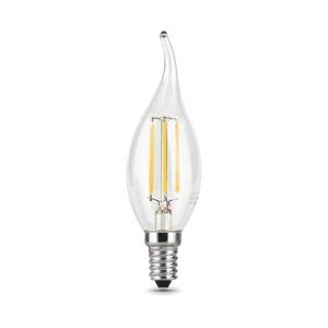 104801107-S Лампа Gauss Filament Свеча на ветру 7W 550lm 2700К Е14 шаг. диммирование LED 1/10/50 рис.1