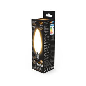 103201105 Лампа Gauss LED Filament Свеча OPAL E14 5W 420lm 2700К 1/10/50 рис.2