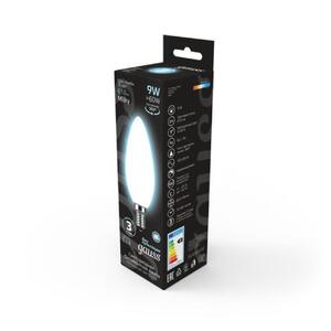 103201209 Лампа Gauss Filament Свеча 9W 610lm 4100К Е14 milky LED 1/10/50 рис.2