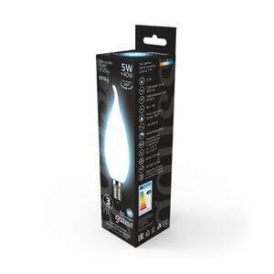 104201205 Лампа Gauss LED Filament Свеча на ветру OPAL E14 5W 450lm 4100К 1/10/50 рис.2