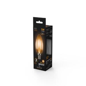 103801105 Лампа Gauss LED Filament Свеча E14 5W 420lm 2700К 1/10/50 рис.3