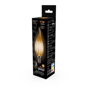 104801111 Лампа Gauss LED Filament Свеча на ветру E14 11W 720lm 2700K 1/10/50 рис.2