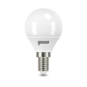 105101310 Лампа Gauss Шар 9.5W 950lm 6500K E14 LED 1/10/50 рис.1