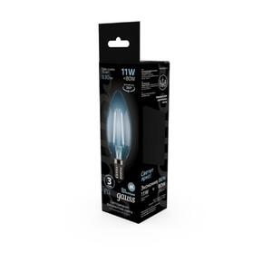 103801211 Лампа Gauss Filament Свеча 11W 830lm 4100К Е14 LED 1/10/50 рис.3