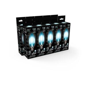 103801211 Лампа Gauss Filament Свеча 11W 830lm 4100К Е14 LED 1/10/50 рис.4