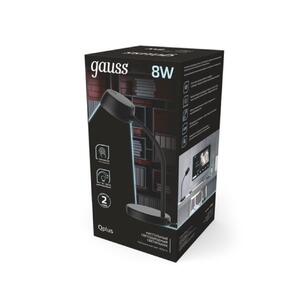 Светильник настольный Gauss Qplus модель GTL601 8W 600lm 4000K 170-265V черный диммируемый LED 1/8 рис.3