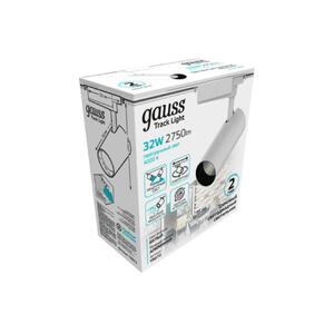 Светильник трековый Gauss цилиндр 32W 2750lm 4000K 180-240V IP20 75*220мм белый угол 24º LED 1/40 рис.3