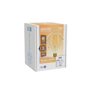 1350112 Gauss Лампа светодиодная филаментная Gauss Smart Home DIM E27 Diamond Golden 7 Вт 1/40 рис.1