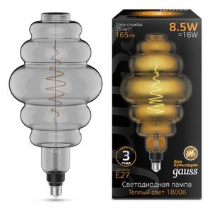 161802005 Лампа Gauss Filament Honeycomb 8.5W 165lm 1800К Е27 gray LED 1/2