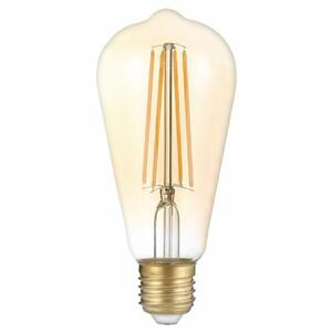 157802008 Лампа Gauss LED Filament ST64 E27 8W Golden 740lm 2400К 1/10/40 рис.1