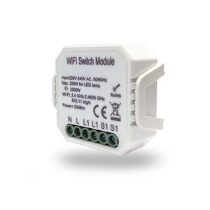 RL1001-SM Одноканальное Wi-Fi реле-выключатель 1 x 2300 Вт / 250 Вт для LED рис.0