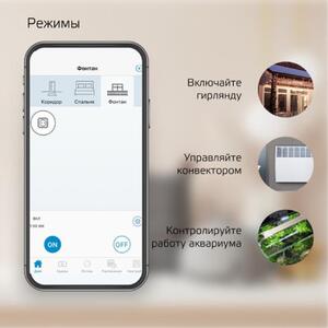 5510122 Сетевой переходник (Умная розетка) Gauss Smart Home 2300W 207-253V 10А IP20 c заземлением 1/ рис.2