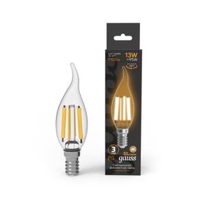 104801113 Лампа Gauss Filament Свеча на ветру 13W 1100lm 2700К Е14 LED 1/10/50