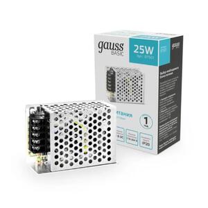 BT501 Блок питания Gauss Basic 12V 25W IP20 1/140 рис.1