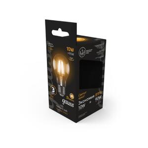 102802110 Лампа Gauss LED Filament A60 E27 10W 930lm 2700К 1/10/40 рис.3