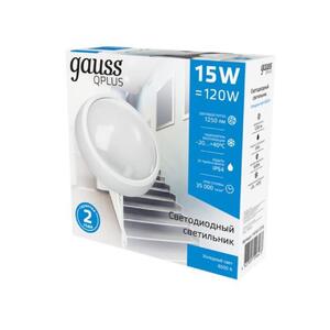 Св-к светодиодный Gauss IP54 D175*76 15W 1250lm 6500K Qplus  круглый 1/30 рис.4