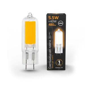 107807105 Лампа Gauss LED G4 AC220-240V 5.5W 480lm3000K Glass 1/10/200 рис.0