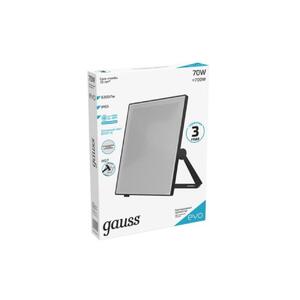 687511370 Gauss Прожектор светодиодный Gauss EVO 70W 6300 lm IP65 6500К, IK07, черный 1/10 рис.2