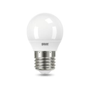 53216T Лампа Gauss LED Elementary Шар 6W E27 2700K 1/40 (3 лампы в упаковке) рис.1