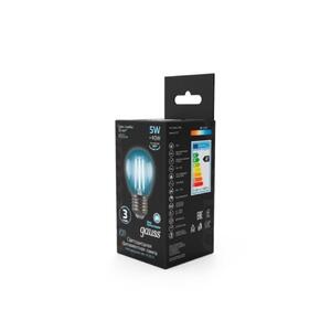 105802205 Лампа Gauss LED Filament Шар E27 5W 450lm 4100K 1/10/50 рис.2