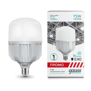 60428 Лампа Gauss Elementary T140 75W 7000lm 4100K E40 Promo LED 1/12