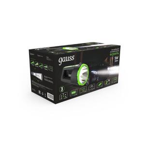 GF701 Фонарь прожекторный Gauss модель GFL701 5W 280lm Li-ion 5000mAh диммируемый LED 1/10/30 рис.2