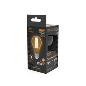 102902126 Лампа Gauss Filament А70 26W 2600lm 2700К Е27 LED 1/10/40 рис.4