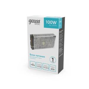 BT505 Блок питания Gauss Basic 12V 100W IP20 1/50 рис.2