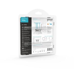 BT052 Лента Gauss Basic LED 5050/60 12V 10W/m 700lm/m 4000K 10mm IP65 3m 1/100 рис.4