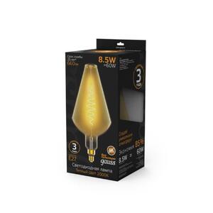 180802105 Лампа Gauss Filament Vase 8.5W 660lm 2000К Е27 golden flexible LED 1/2 рис.2