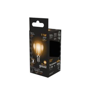 105801111 Лампа Gauss Filament Шар 11W 720lm 2700К Е14 LED 1/10/50 рис.3