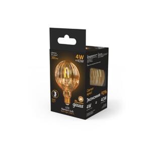 147802004 Лампа Gauss Filament G100 4W 380lm 2400К Е27 golden Baloon LED 1/20 рис.3