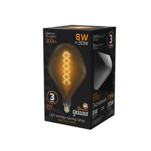 163802008 Лампа Gauss Filament SD160 8W 300lm 2400К Е27 gray flexible LED 1/6 рис.3