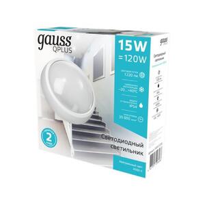 Св-к светодиодный Gauss IP54 D175*76 15W 1220lm 4000K Qplus  круглый 1/30 рис.2