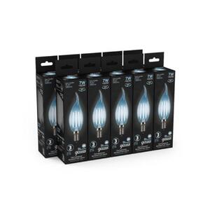 104801207 Лампа Gauss LED Filament Свеча на ветру E14 7W 580lm 4100К 1/10/50 рис.4