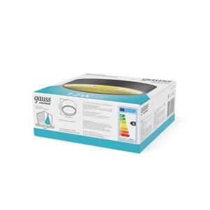 Светильник Gauss Overhead накл цил 12W 770lm 4000K 170-240V IP20 140*50мм черный золото LED 1/30 рис.3