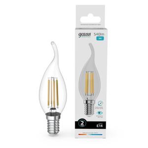 42128 Лампа Gauss Filament Elementary Свеча на ветру 8W 540lm 4100К Е14 LED 1/10/100