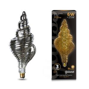 166802008 Лампа Gauss Filament TL120 6W 200lm 2400К Е27 gray flexible LED 1/10 рис.0