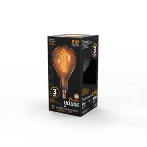 150802008 Лампа Gauss Filament А160 8W 620lm 2400К Е27 golden flexible LED 1/6 рис.3