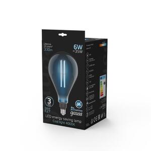 179802205 Лампа Gauss Filament PS160 6W 330lm 4000К Е27 gray straight LED 1/6 рис.3