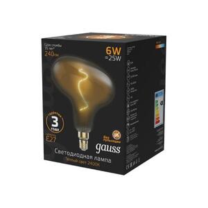 165802008 Лампа Gauss Filament FD180 6W 240lm 2400К Е27 gray flexible LED 1/6 рис.2