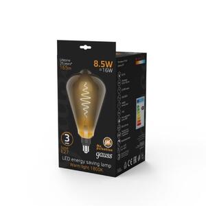 157802005 Лампа Gauss Filament ST164 8.5W 165lm 1800К Е27 gray flexible LED 1/6 рис.3