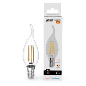 42110 Лампа Gauss Filament Elementary Свеча на ветру 10W 650lm 2700К Е14 LED 1/10/100 рис.0